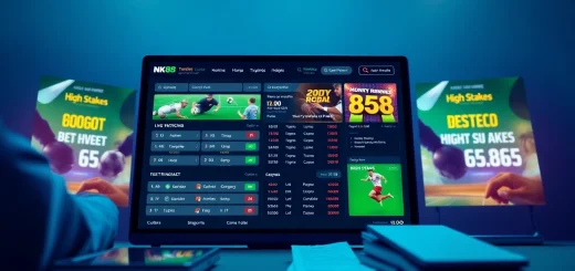 Dynamic online betting platform showcasing NK88's user-friendly interface and promotions.