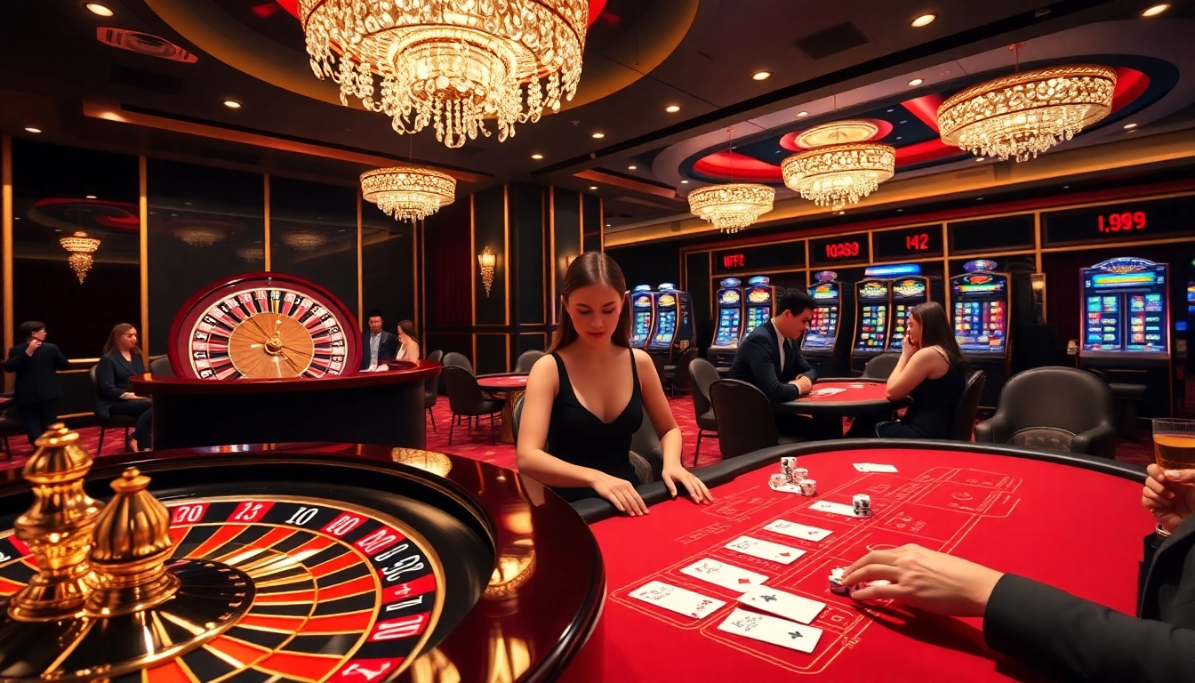 Experience high-stakes excitement at 13win casino with vibrant tables and thrilling action.