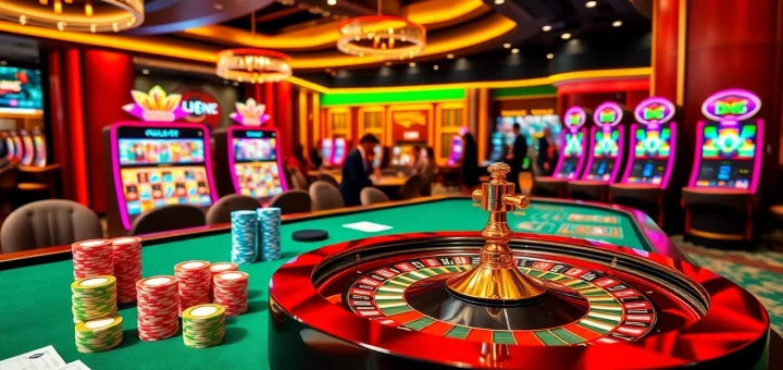 Experience thrilling gameplay at ww88 with vibrant casino tables and engaging slot machines.
