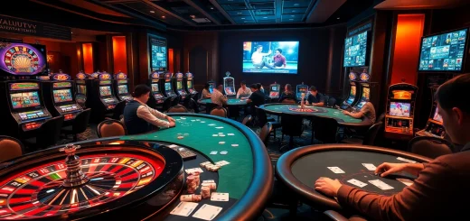 Experience the thrill of gambling at Vaoluoitv with vibrant poker tables, roulette wheels, and high-energy gameplay.
