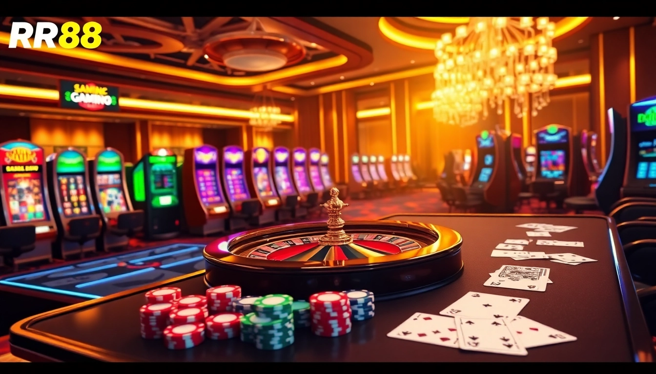 Experience thrilling gaming at https://rr88.auction/ with vibrant casino elements and a luxurious atmosphere.