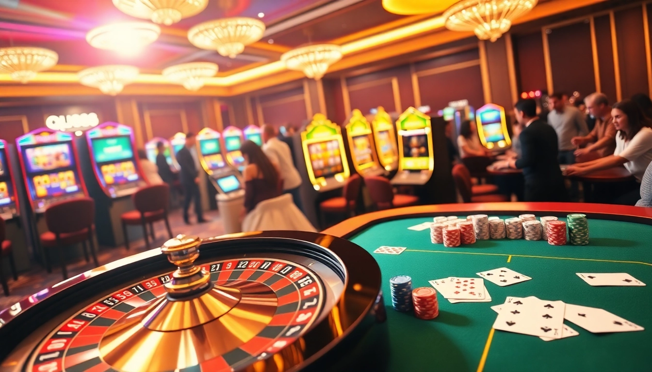 Experience the excitement of QH88 with lively casino games and vibrant slot machines.