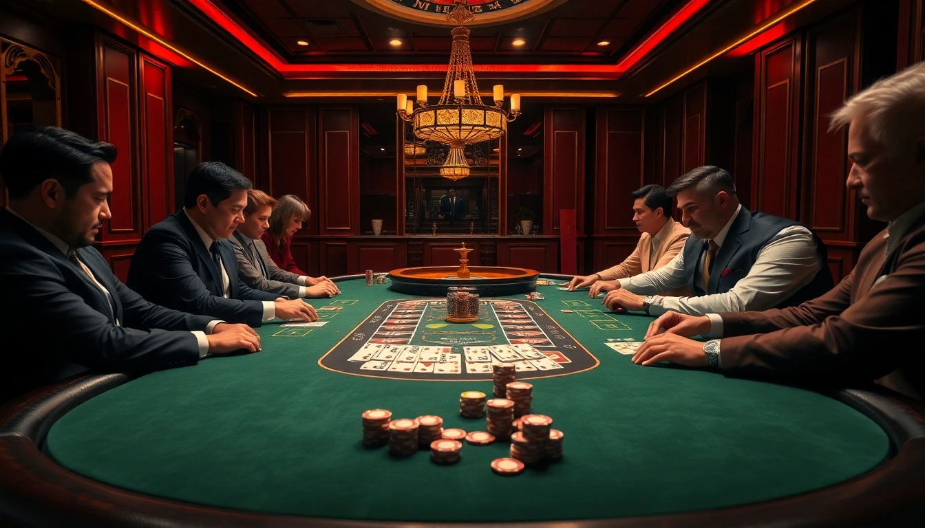 Occupying a stylish casino table, enthusiasts engage in 'keo nha cai' for thrilling betting.
