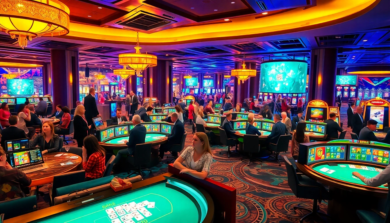 Online casino excitement at https://co88.london/ with players and dealers in a vibrant digital setting.