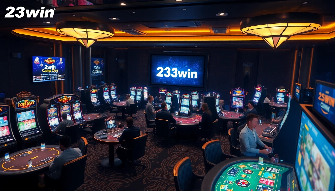 23win's opulent online casino experience featuring vibrant games and a sophisticated interface.