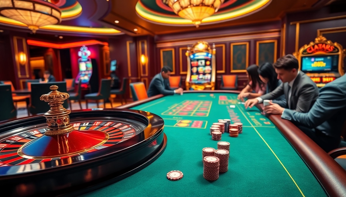 SX88 gaming scene featuring a vibrant casino table with roulette and engaged players.