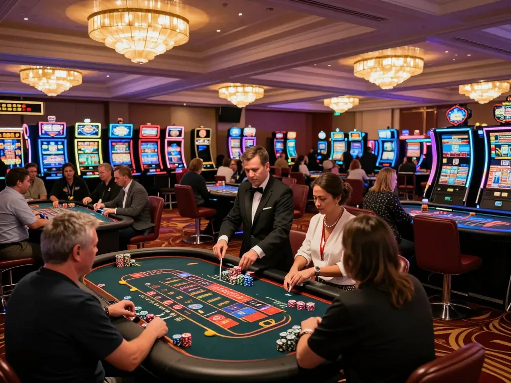 Players at Jun88 engaging in a thrilling roulette game with dynamic actions and vibrant casino lights.