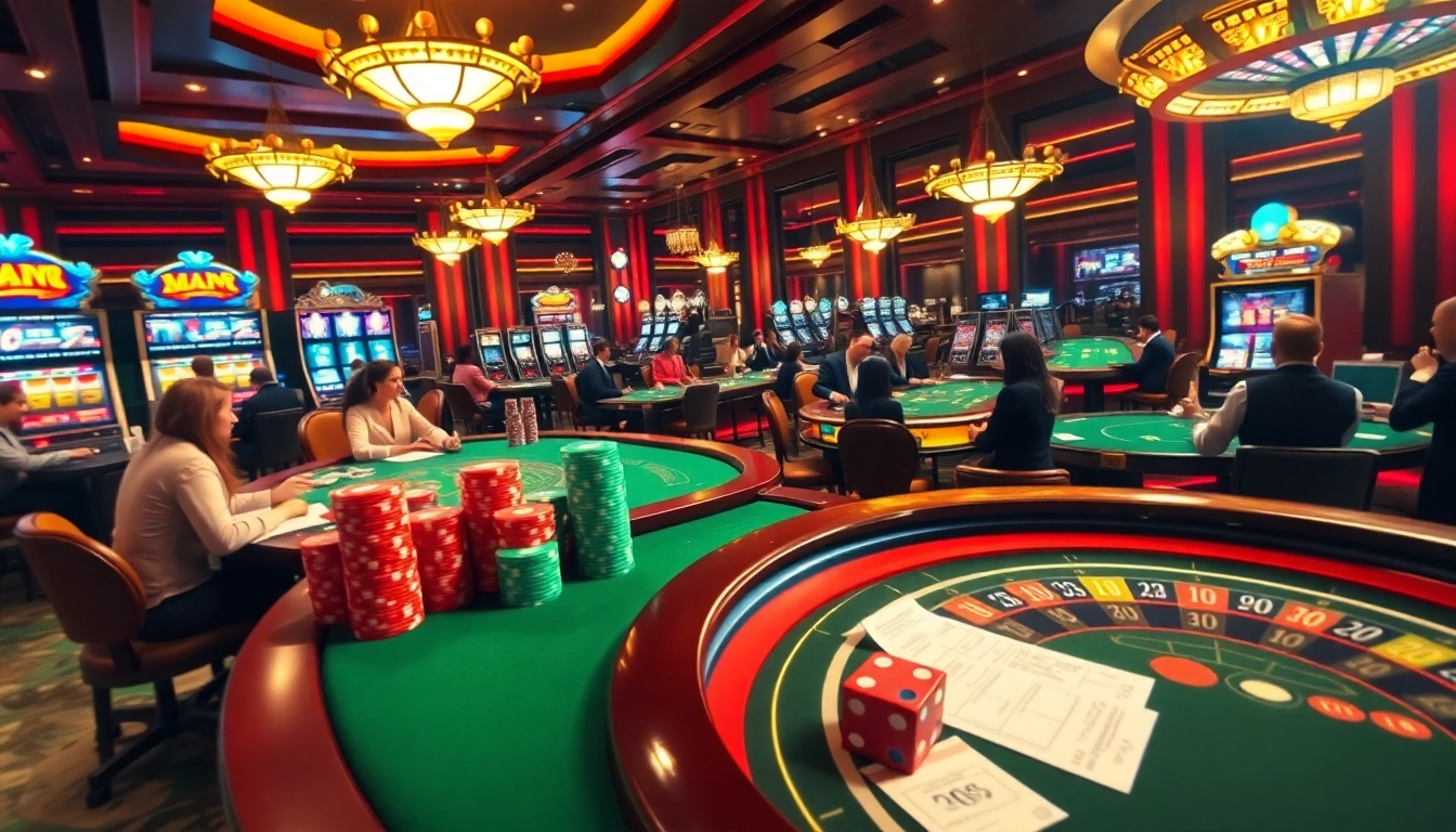 Exciting gaming action at https://bem88.com featuring poker, blackjack, and slot machines.