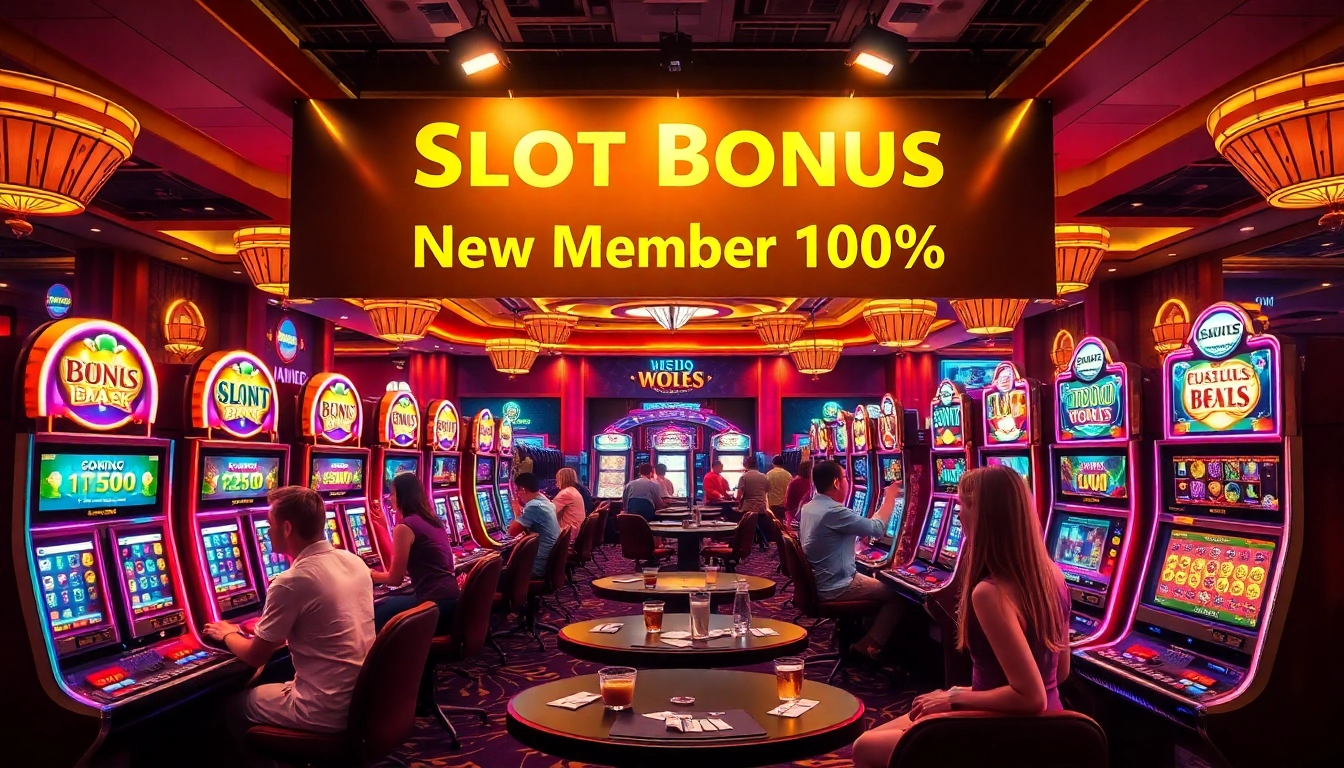 Experience the thrill of slot bonus new member 100% with vibrant casino action.
