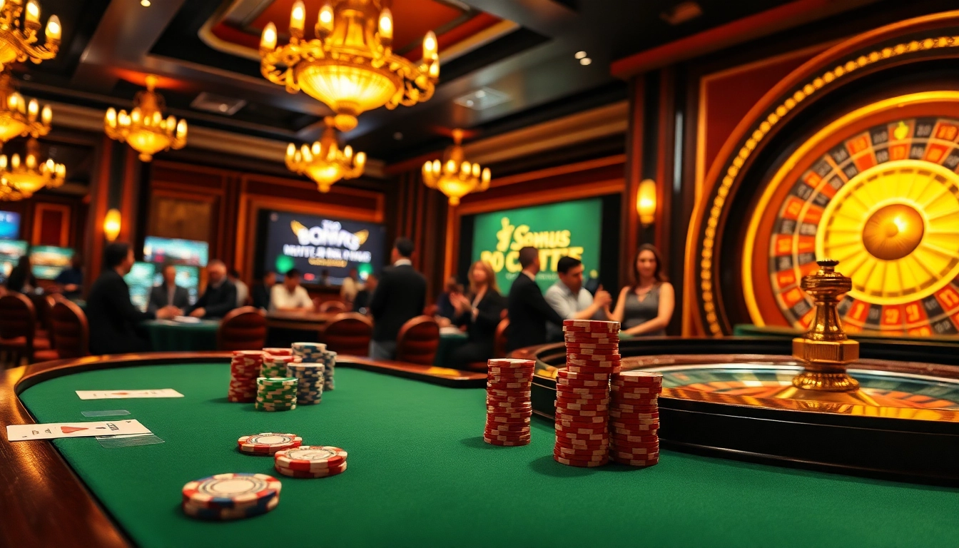 Experience the thrill of a casino with excitement at https://gamebaidoithuong.coffee/ showcasing vibrant poker chips and engaging games.