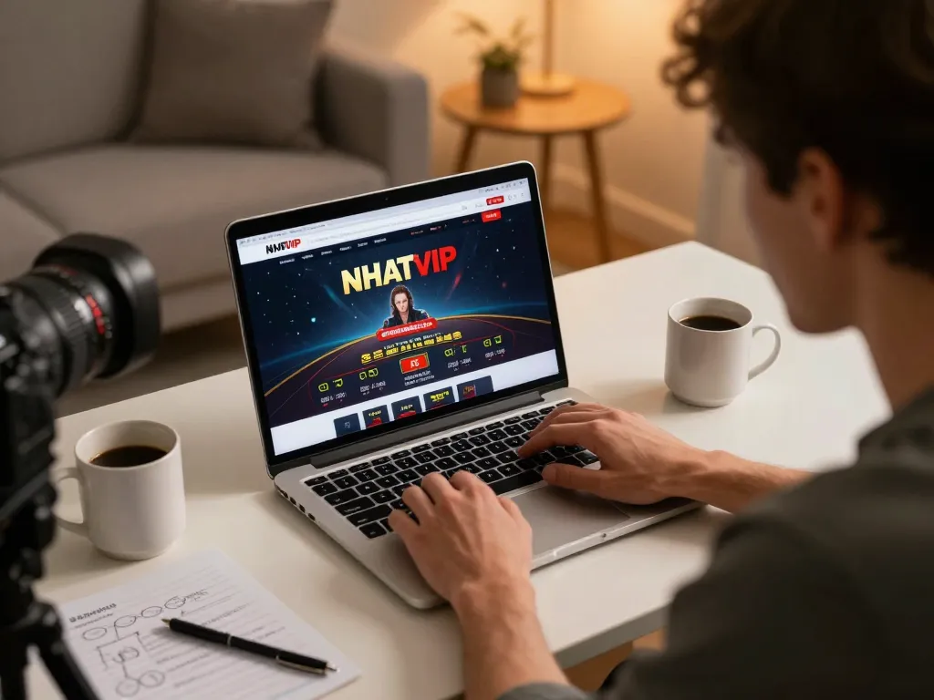 Engaging in strategic betting on NHATVIP from a cozy home setup with laptop and notes