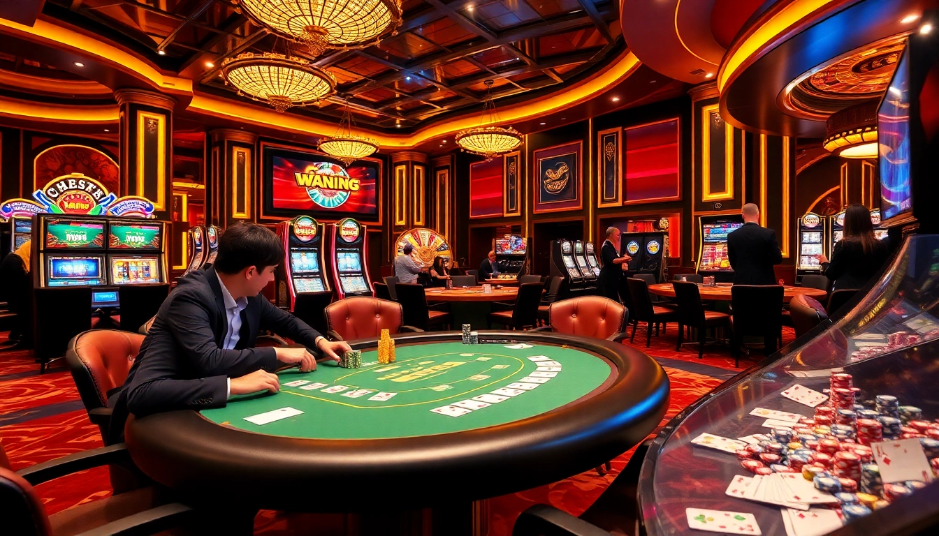 Experience the thrill of gambling with the tx88 poker table and vibrant casino atmosphere.