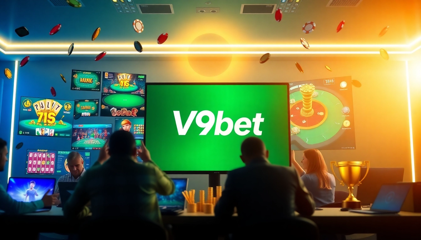 Engage with V9bet's vibrant online casino experience featuring diverse games and player excitement.