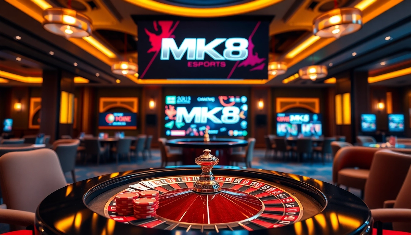 Exciting roulette and poker action at https://mk8th.net/ showcasing vibrant gameplay and luxury.