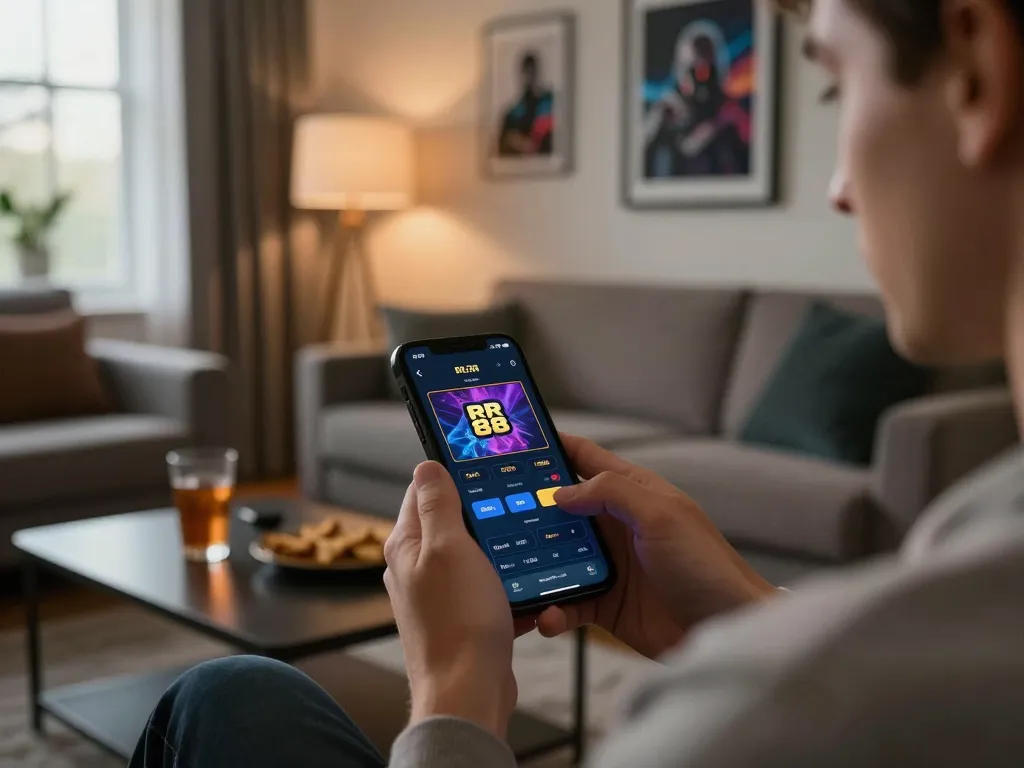 Making the most of RR 88 gameplay on a smartphone in a cozy living room