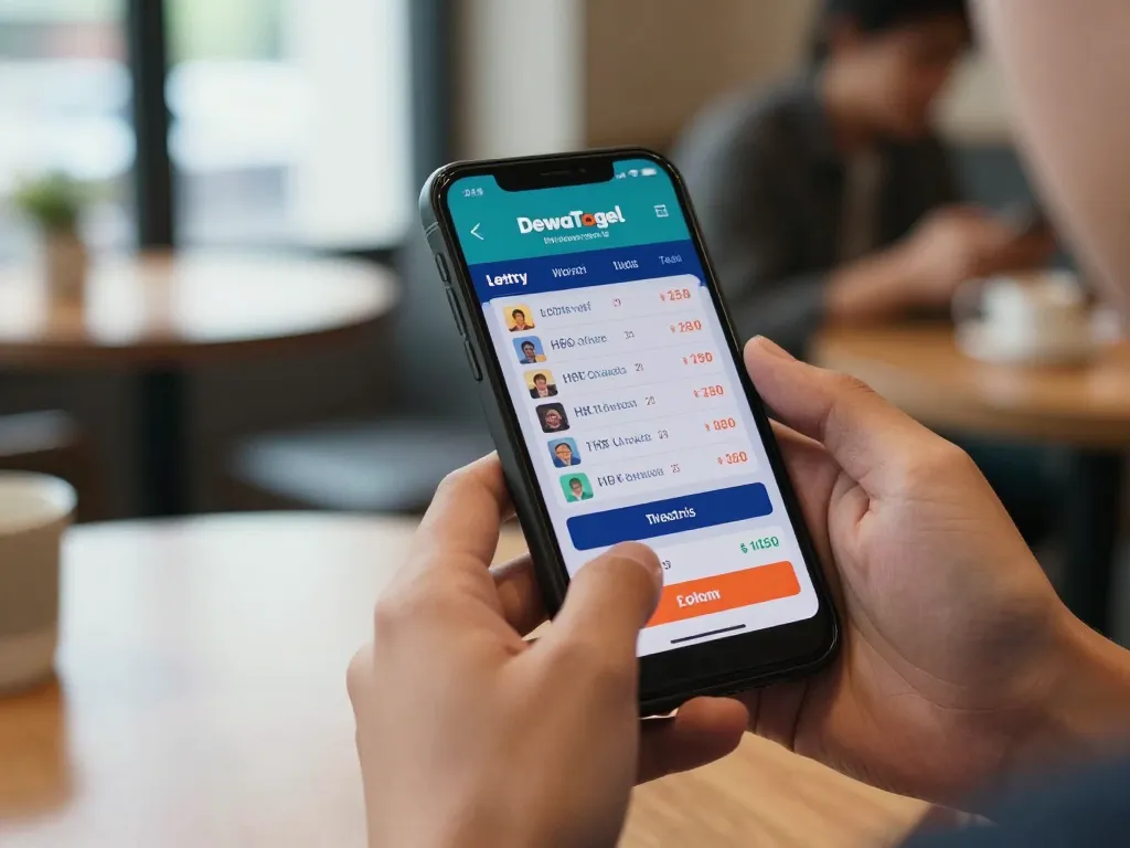 DewaTogel Link Alternatif Login Terbaru displayed on mobile device while engaged in live betting.