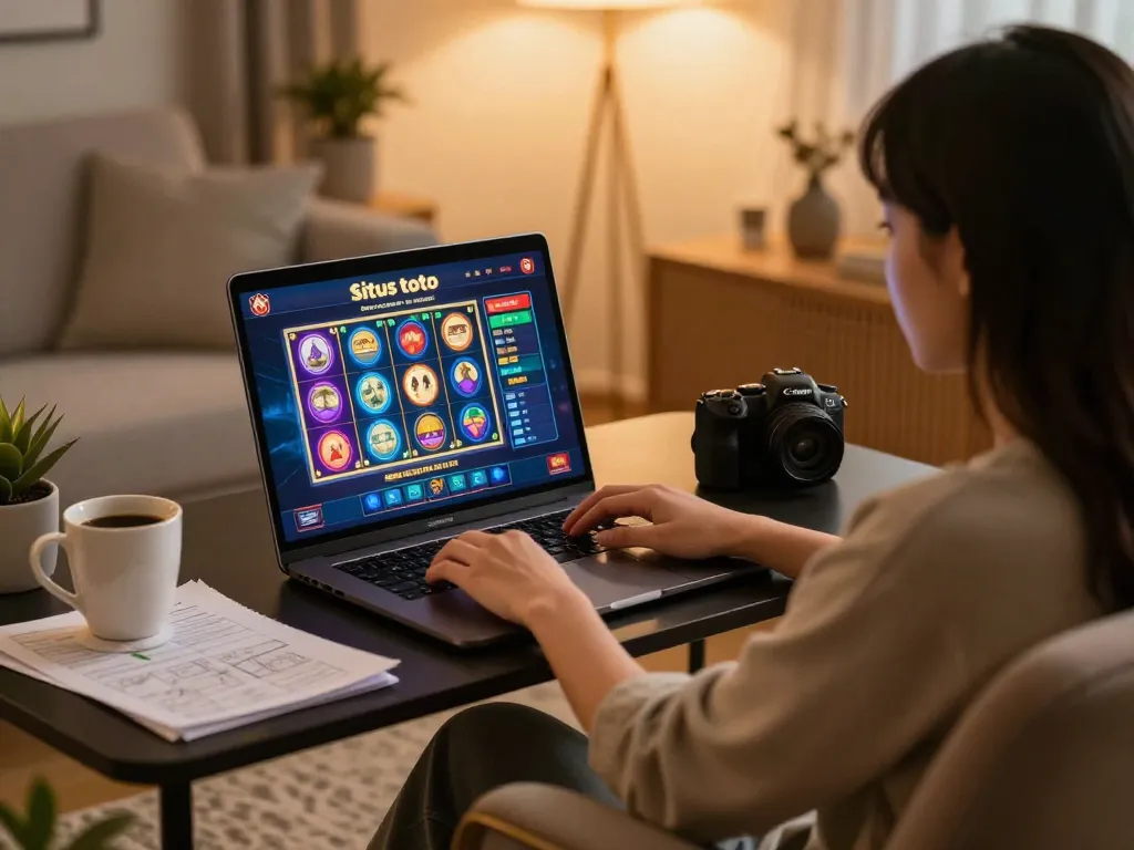 Terlibat dalam situs toto melalui permainan slot online yang cerah di suasana rumah yang nyaman.
