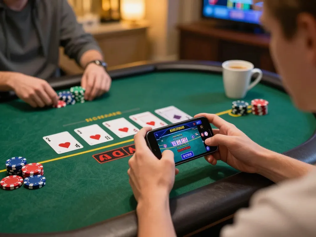 uu88 player strategizing during intense online casino session, showcasing engaging gameplay