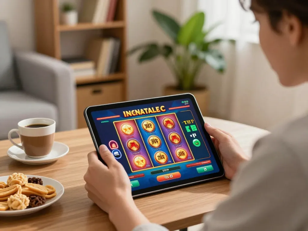 Experience the thrill of non AAMS casino gaming at home with an engaging tablet interface.