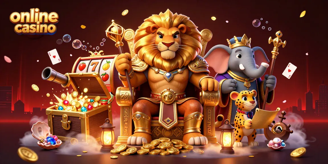 Explore the vibrant online casino scene with royalty and thrilling game symbols.