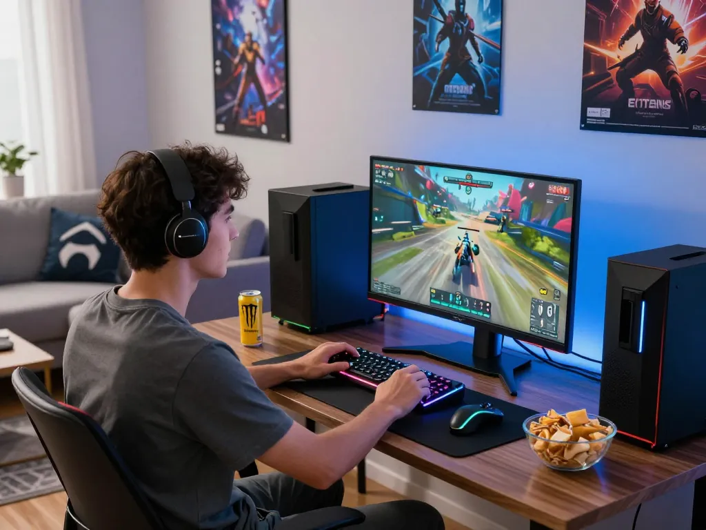 Experience web sunwin gaming in a vibrant living room setting with immersive atmosphere.